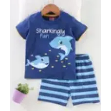 Baby Boys Casual T-shirt Shorts, Pant  (SKY, BLUE)