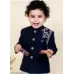 Baby Boys Festive & Party Kurta and Pyjama Set  (Blue Pack of 1)