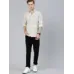 Men Slim Fit Printed Cut Away Collar Casual Shirt