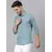 Men Slim Fit Solid Spread Collar Casual Shirt