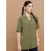 Men Regular Fit Solid Lapel Collar Casual Shirt
