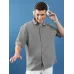  Men Regular Fit Solid Cut Away Collar Casual Shirt