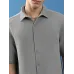  Men Regular Fit Solid Cut Away Collar Casual Shirt