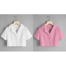 Women Regular Fit Solid Casual Shirt  (Pack of 2)