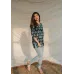 Casual Regular Sleeves Printed Women Dark Blue, White, Black Top