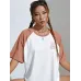 Oversized Women Printed Round Neck Pure Cotton White T-Shirt