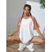 Oversized Women Printed Round Neck Pure Cotton White T-Shirt