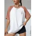 Oversized Women Printed Round Neck Pure Cotton White T-Shirt